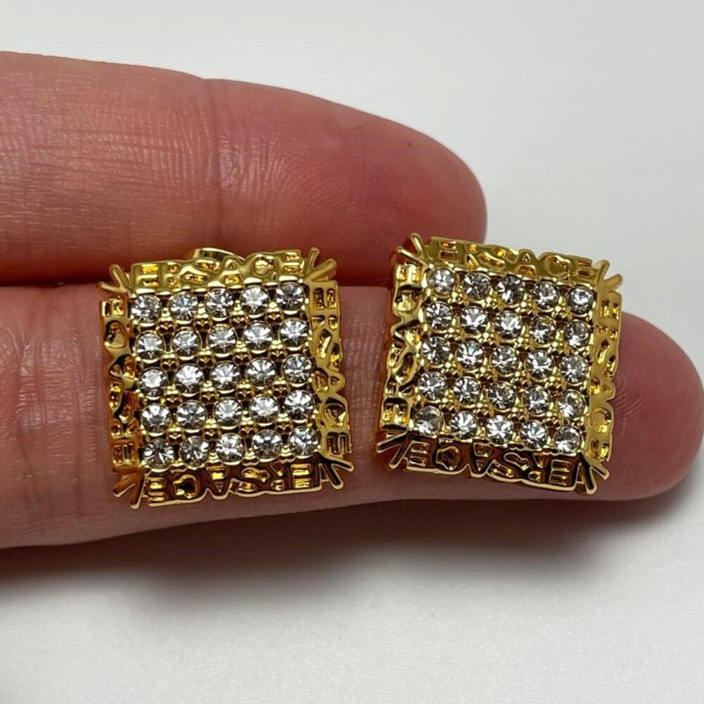 Authentic VERSACE signature earrings